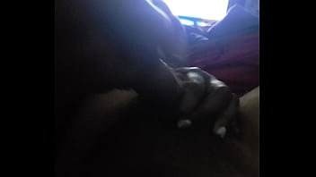 Desi sucking my dick in the dark