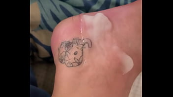 cum on wife s foot