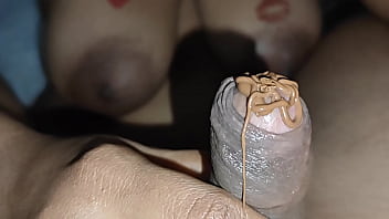 Tamil Desi sucking cock With chocolate